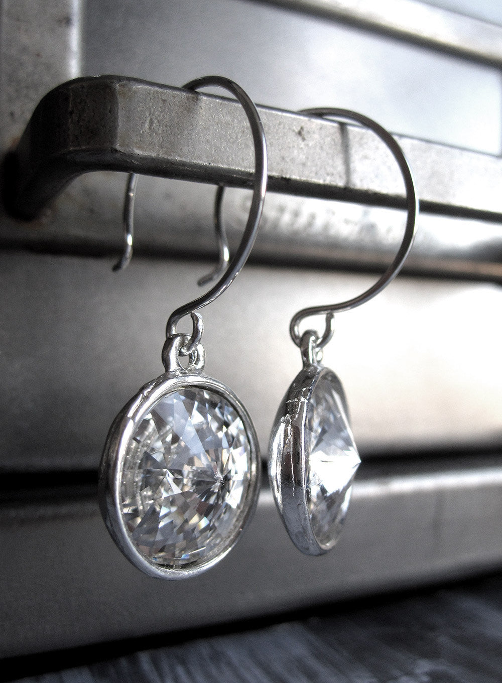 PURE - Rivoli Clear Crystal Earrings
