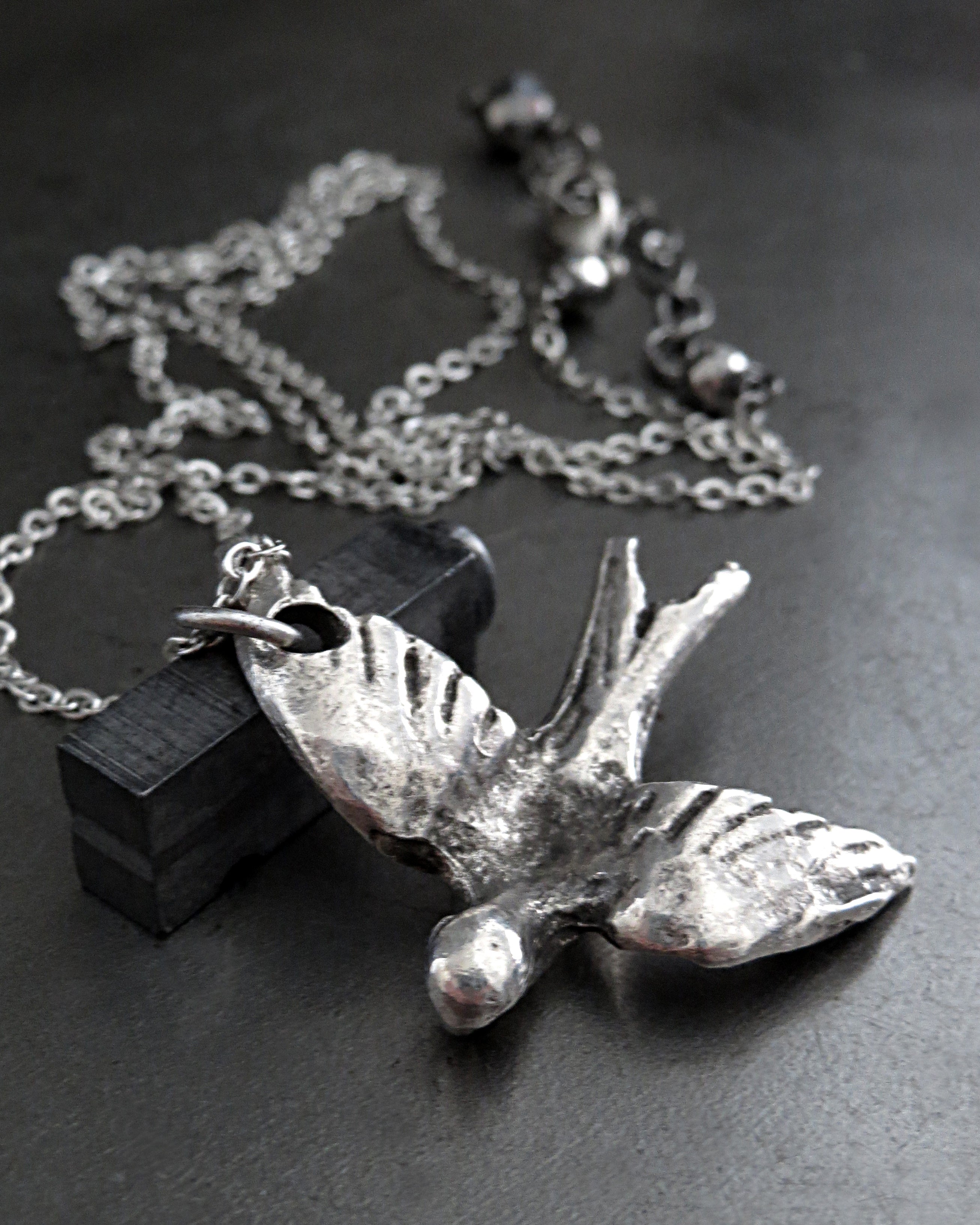 FREE BIRD - Silver Bird Necklace