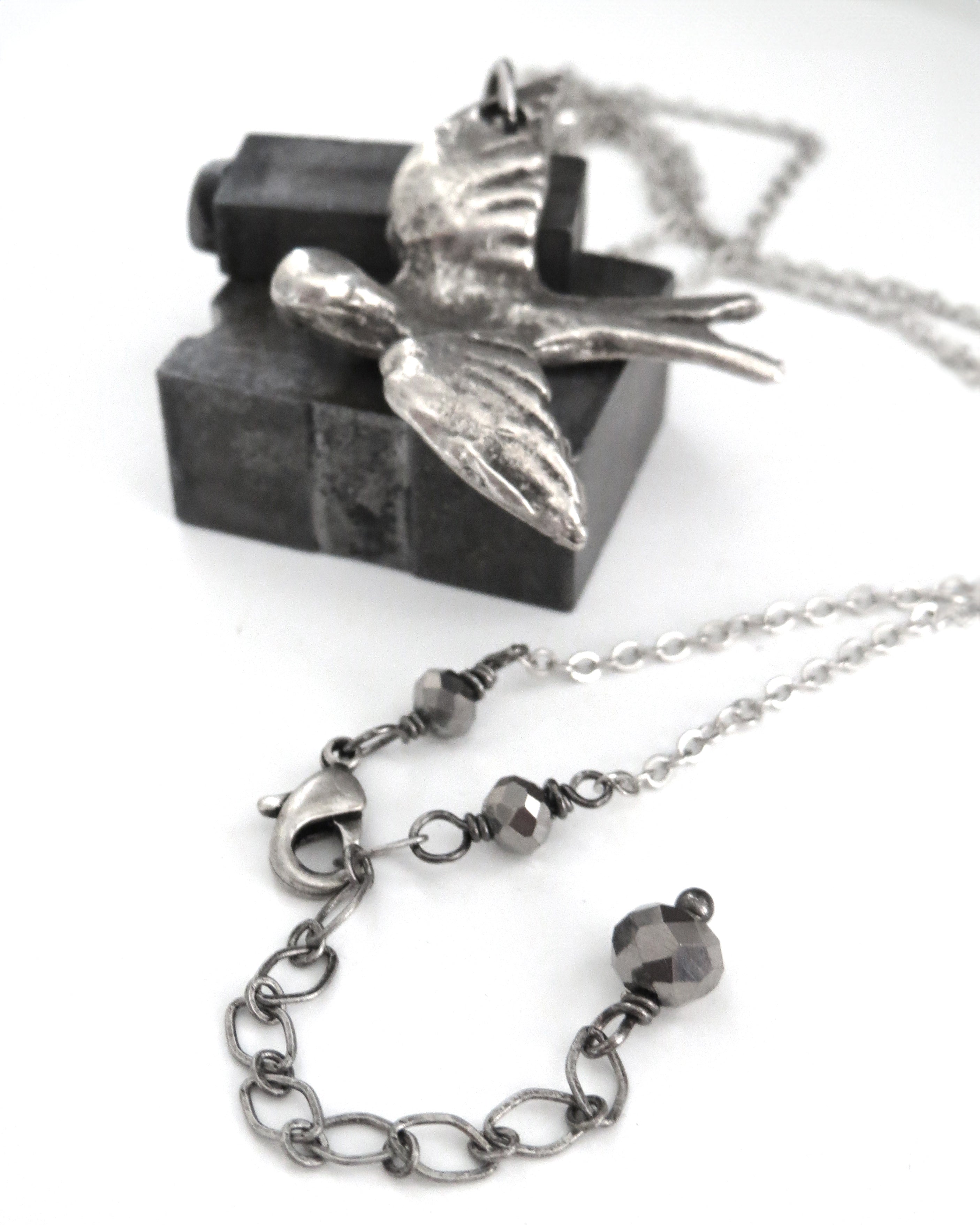 FREE BIRD - Silver Bird Necklace