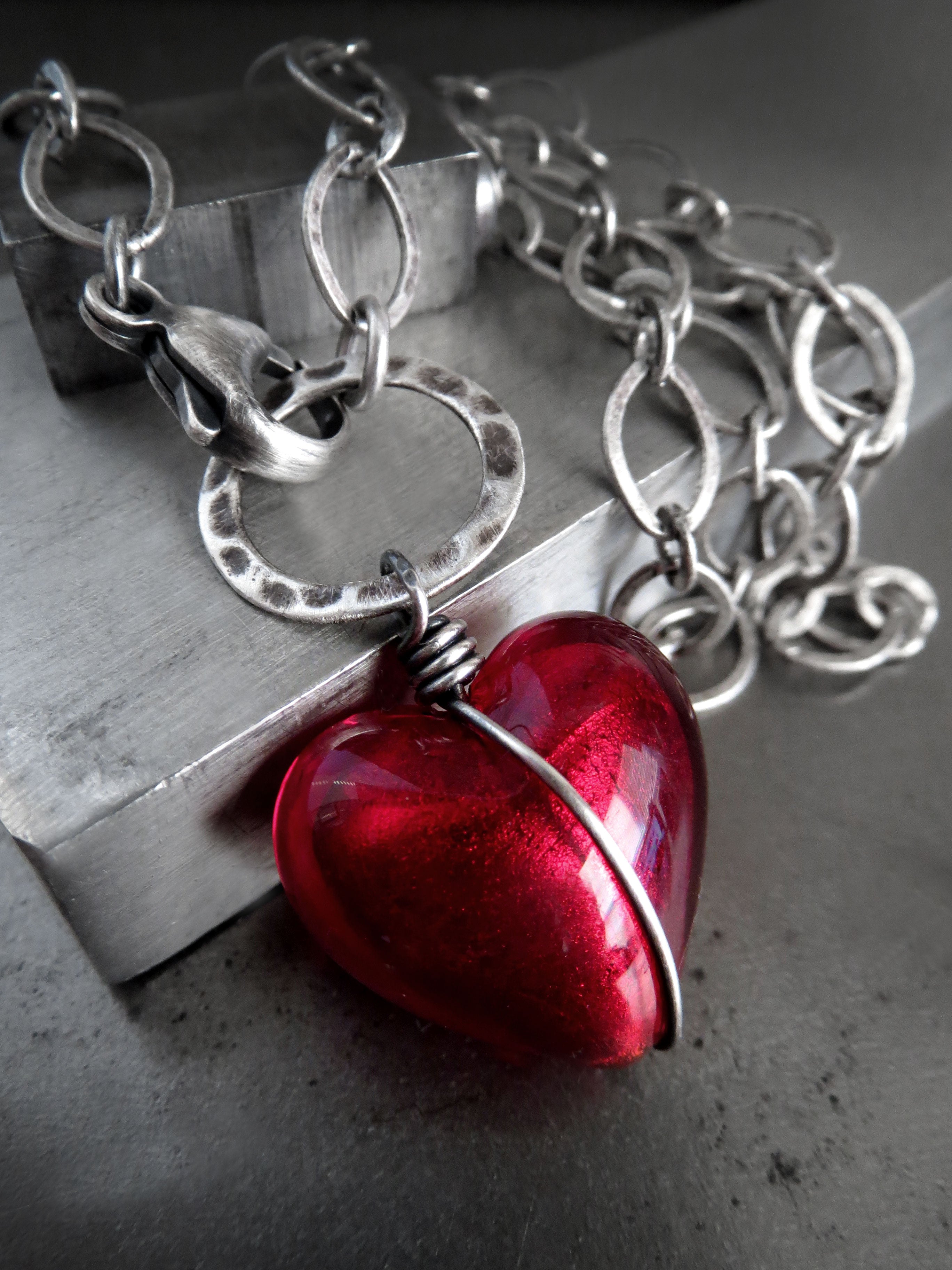 Red Heart Necklace