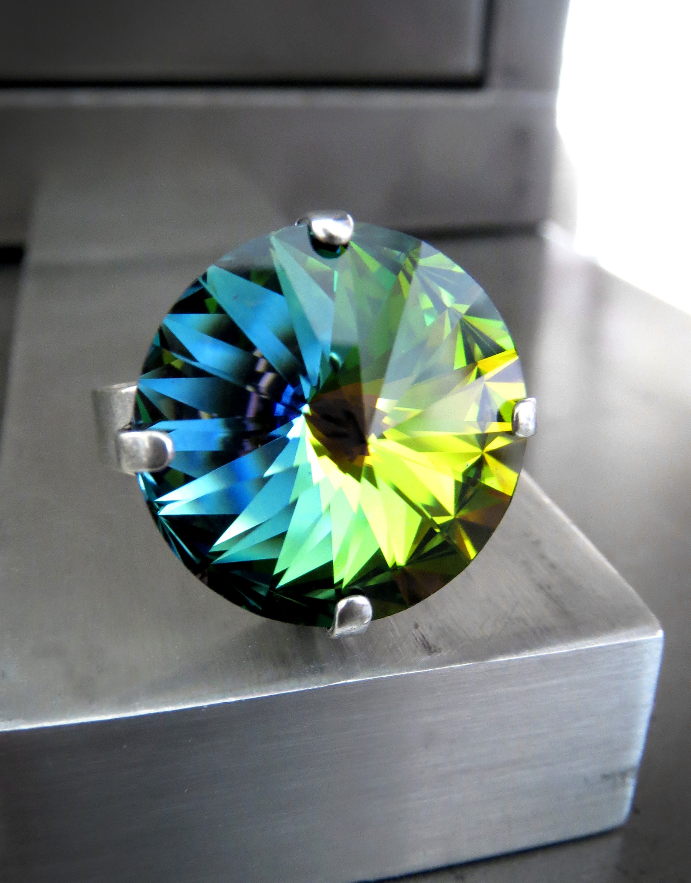 Rainbow Crystal Ring