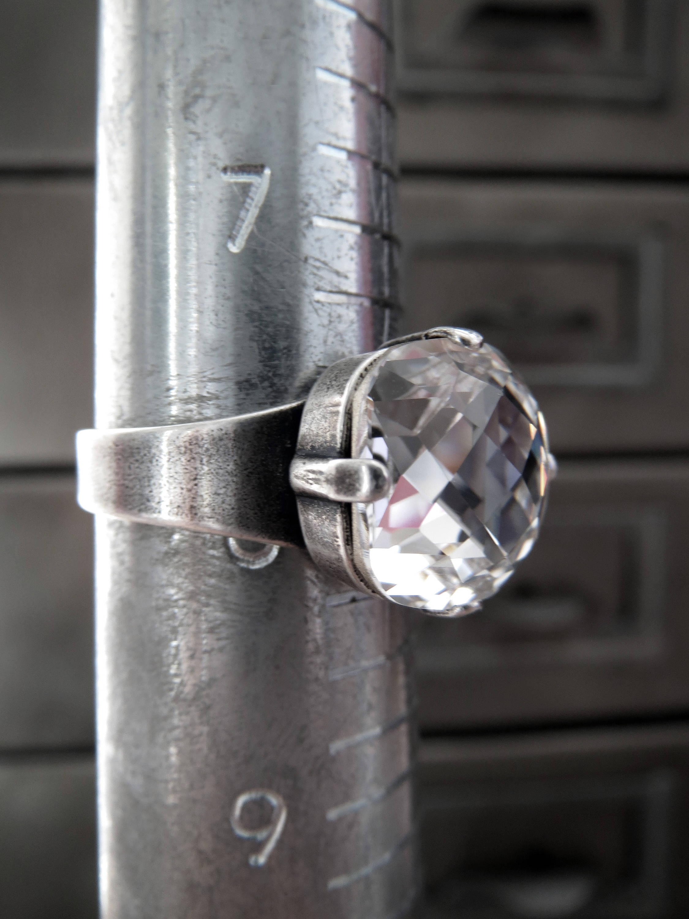 LUCID - Clear Crystal Ring - 2 Crystal Size Options