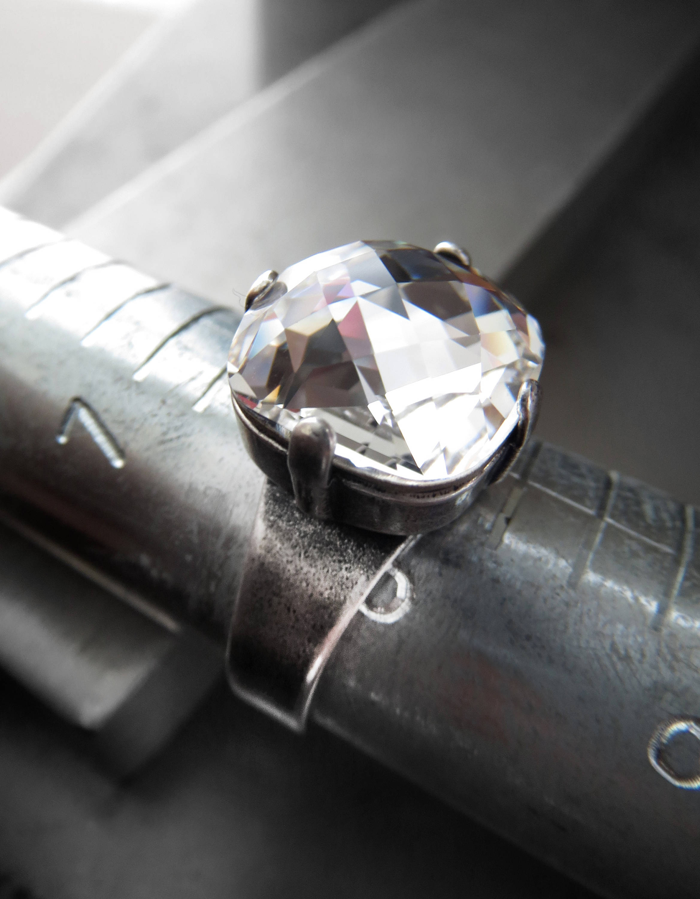 LUCID - Clear Crystal Ring - 2 Crystal Size Options