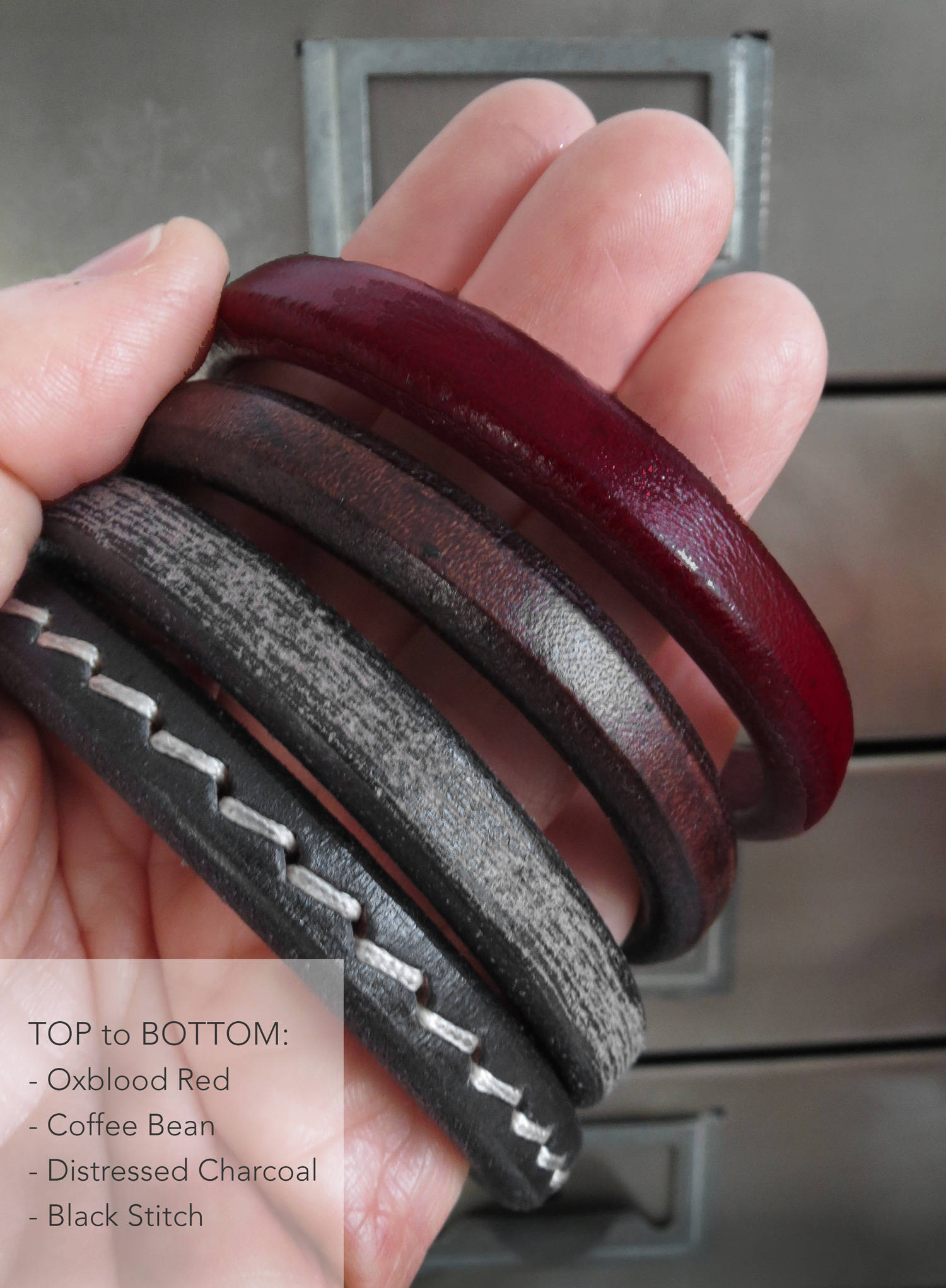 DARK ESPRESSO - Unisex Dark Brown Leather Bracelet