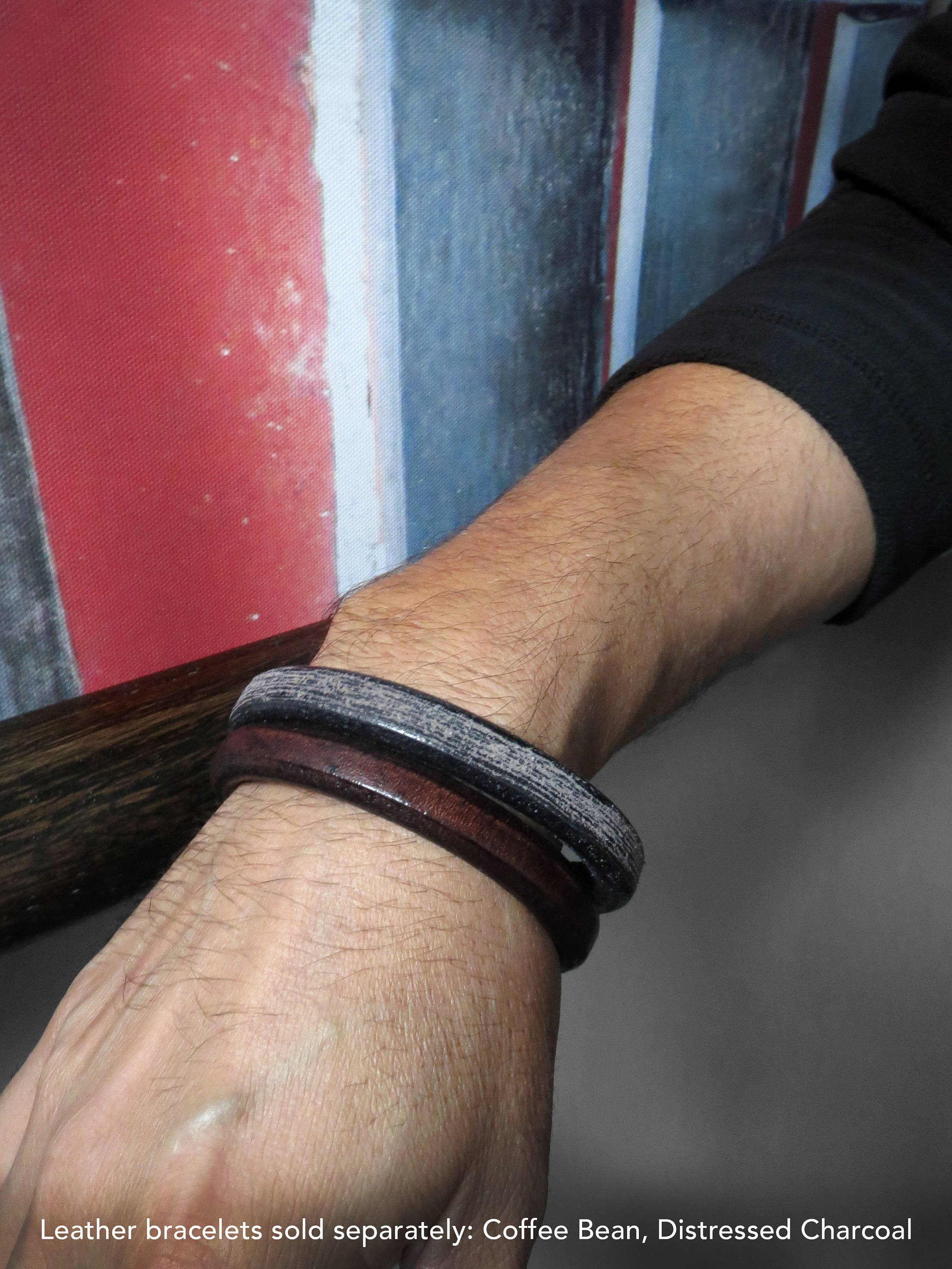 DARK ESPRESSO - Unisex Dark Brown Leather Bracelet