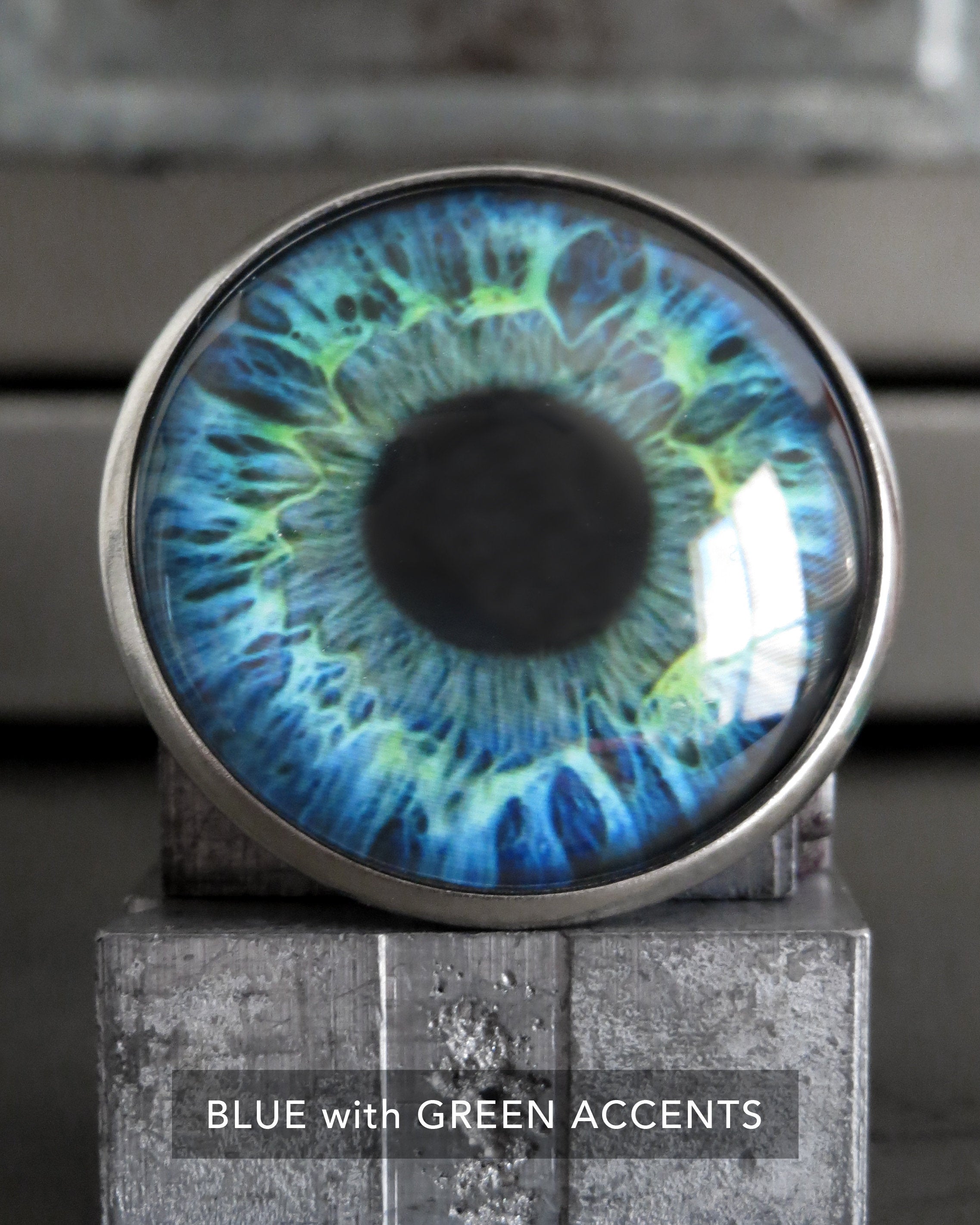 Eye Button Pin Realistic Eyeball Pin Button - Grey Green Blue Brown Eyeball Pins ...
