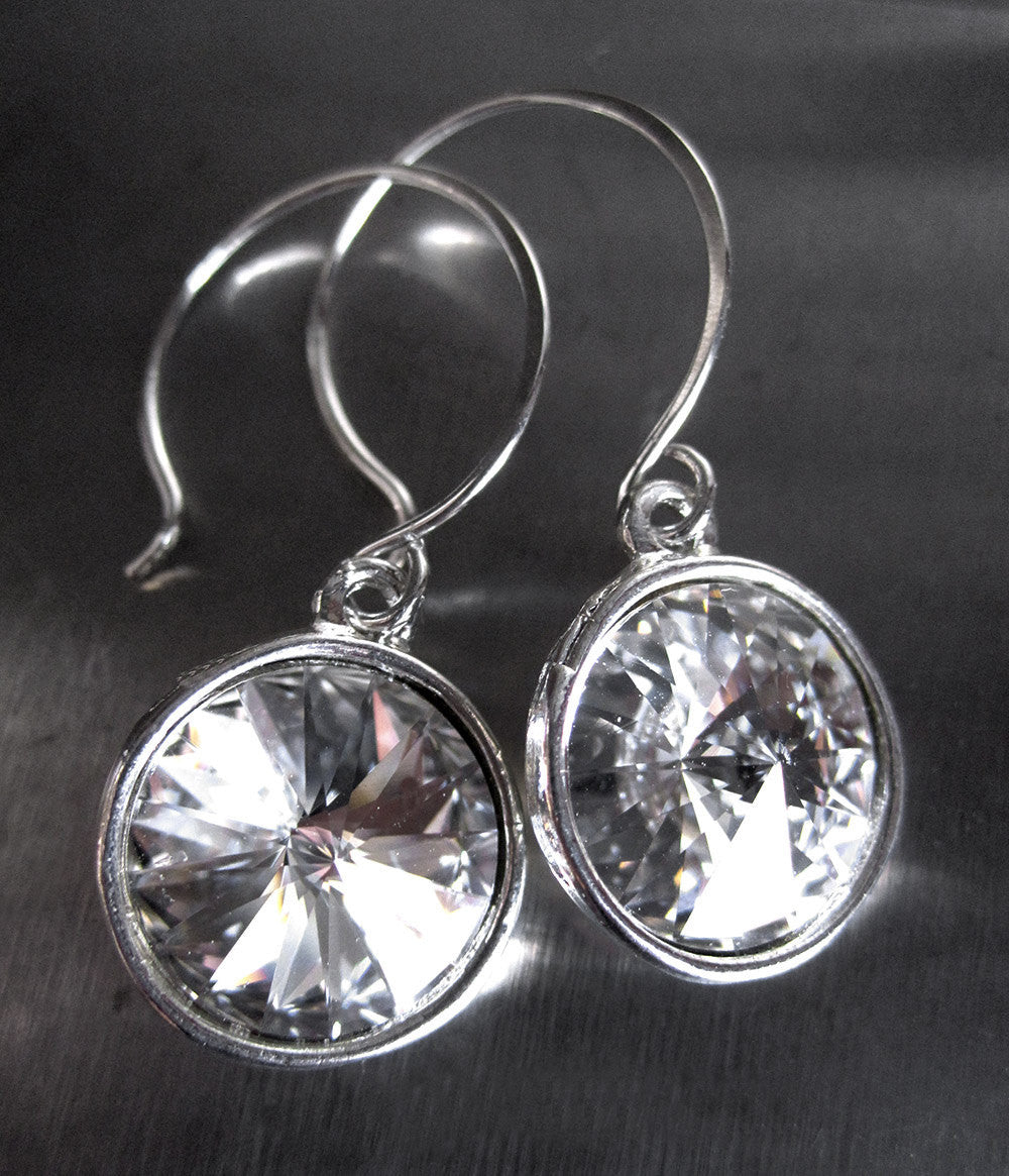 PURE - Rivoli Clear Crystal Earrings