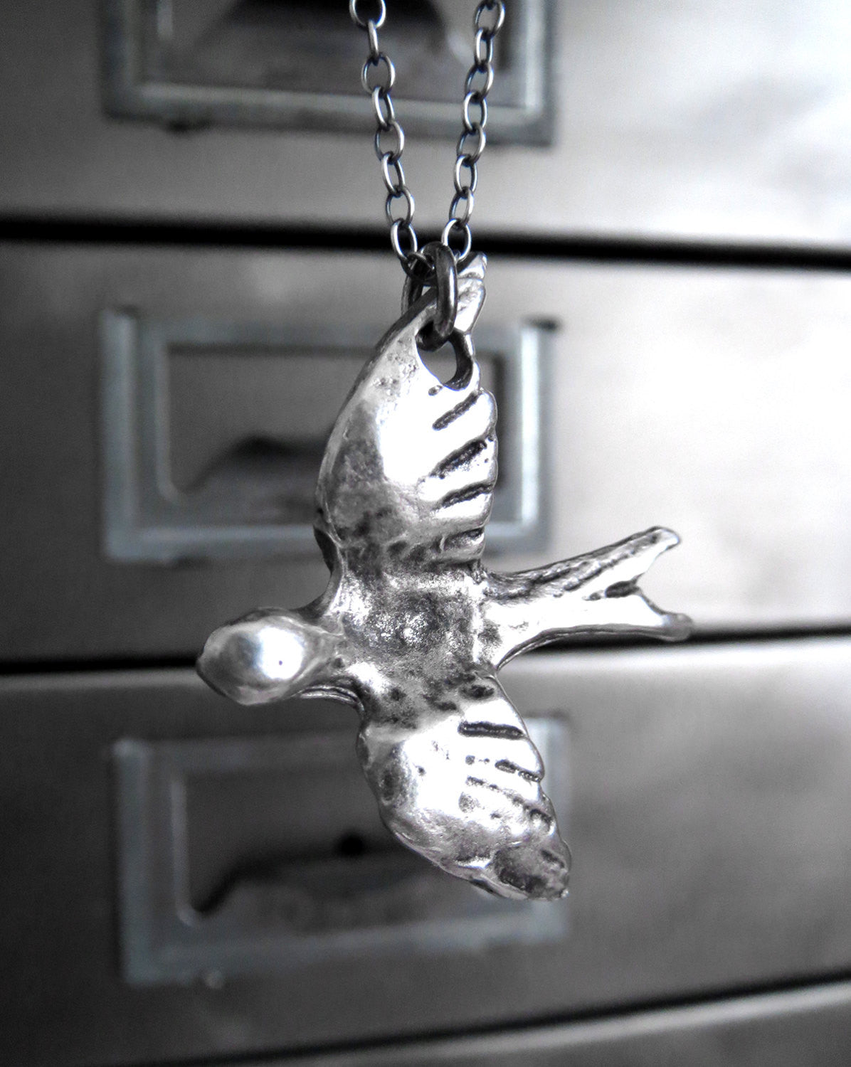 FREE BIRD - Silver Bird Necklace