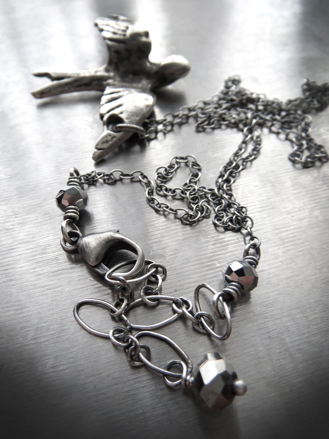 Silver Free Bird Necklace