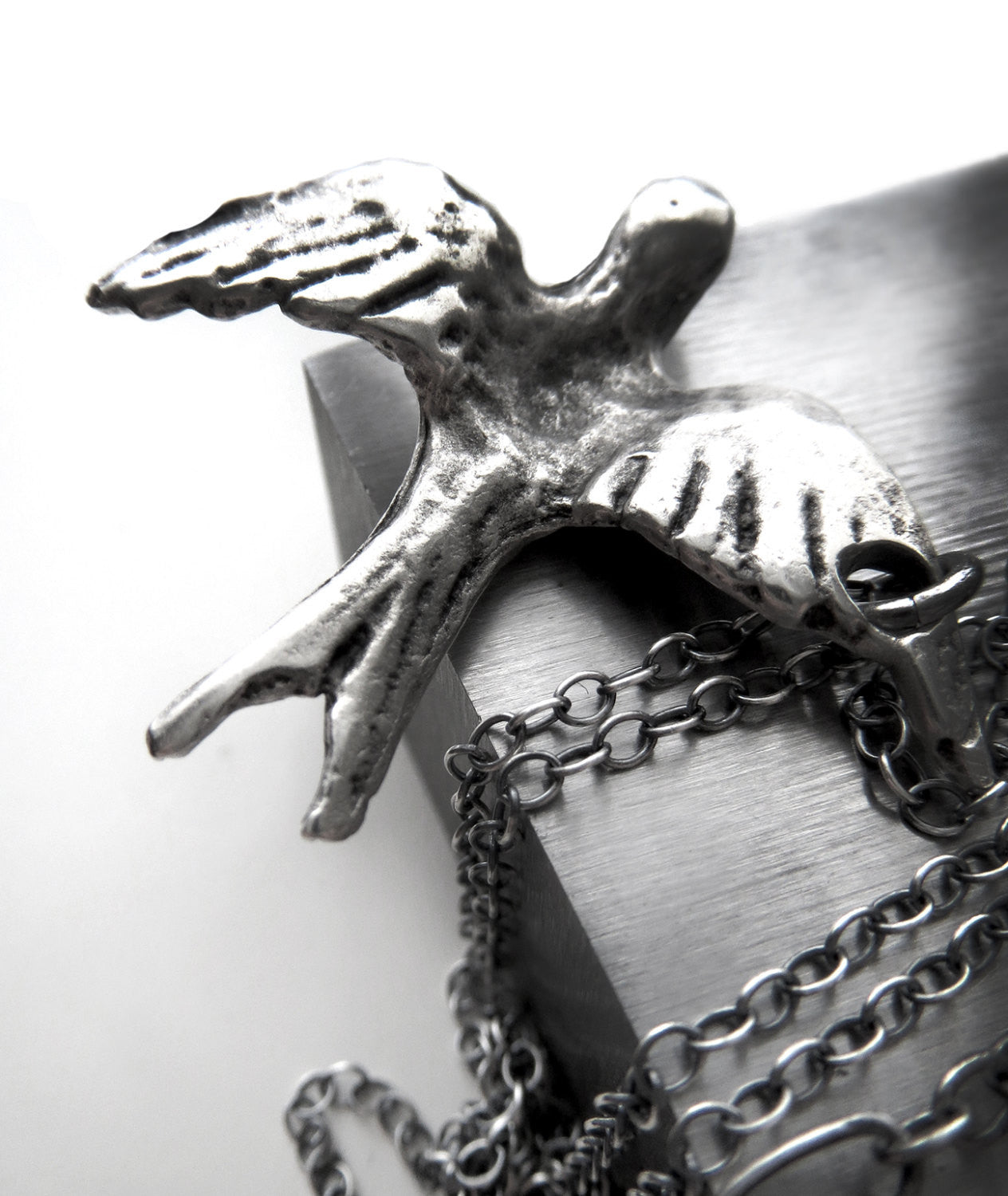 FREE BIRD - Silver Bird Necklace