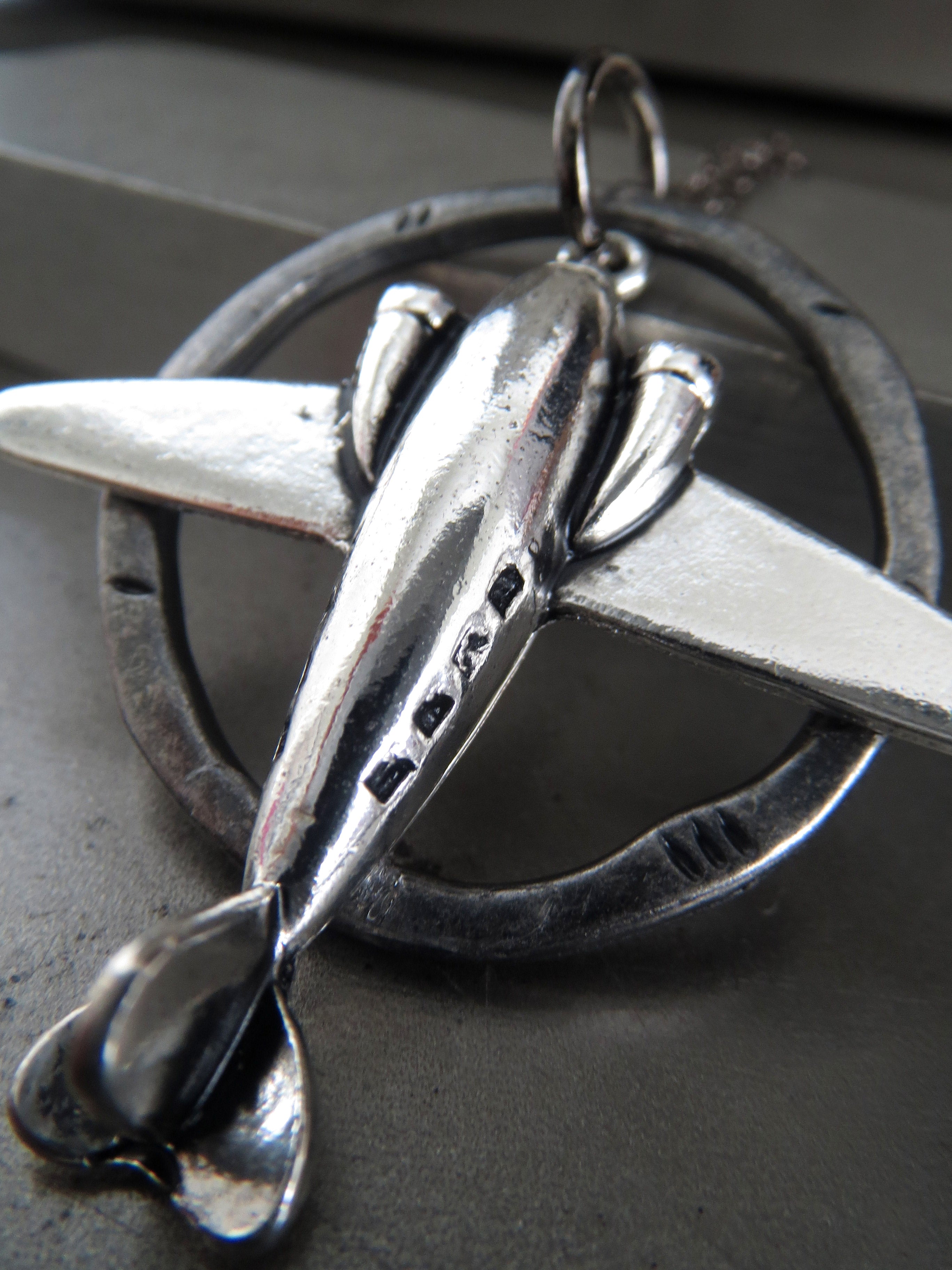 WANDERLUST - Jet Airplane Pendant Necklace for Adventure Traveler