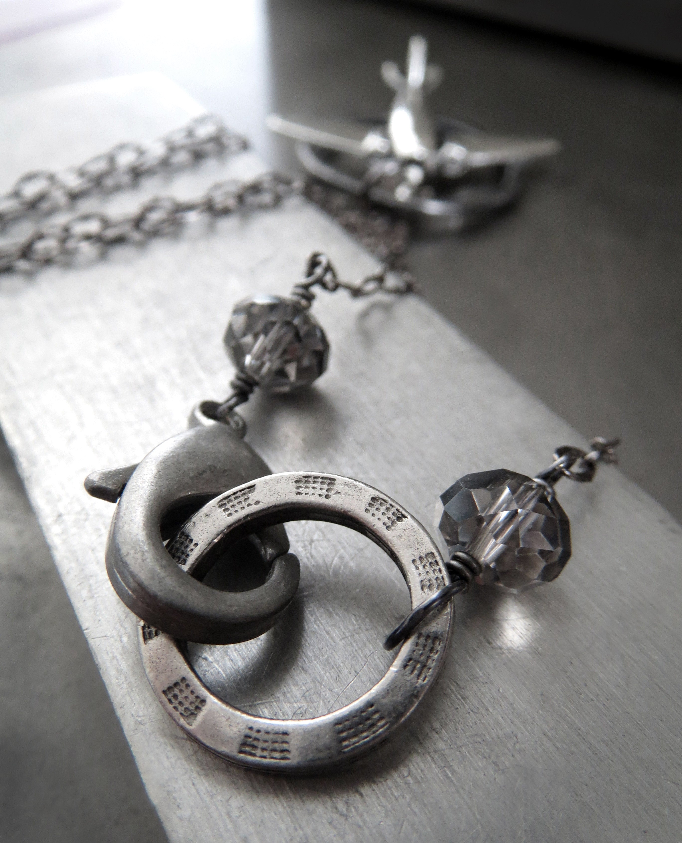 WANDERLUST - Jet Airplane Pendant Necklace for Adventure Traveler