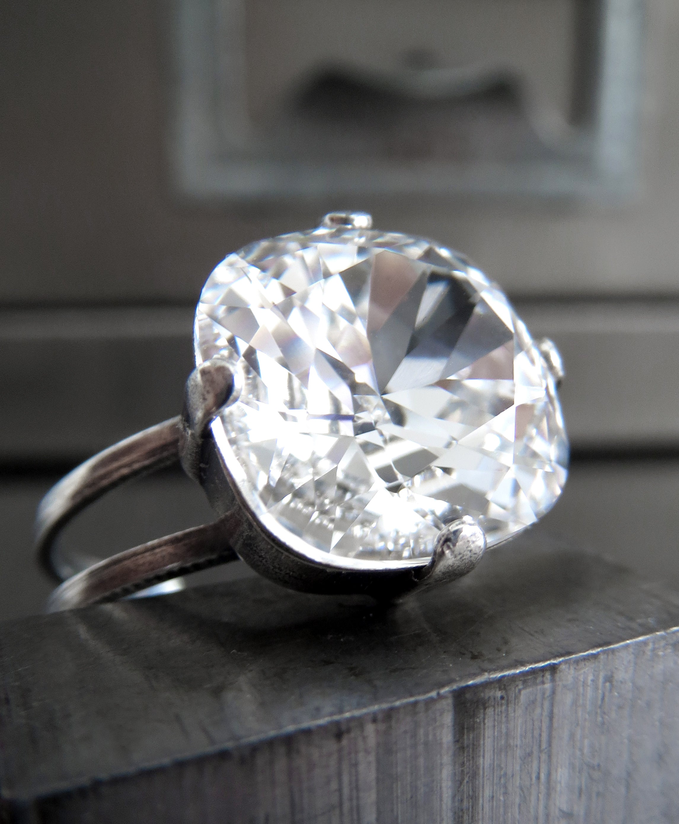 PROMISE - Brilliantly Sparkly Clear Crystal Ring